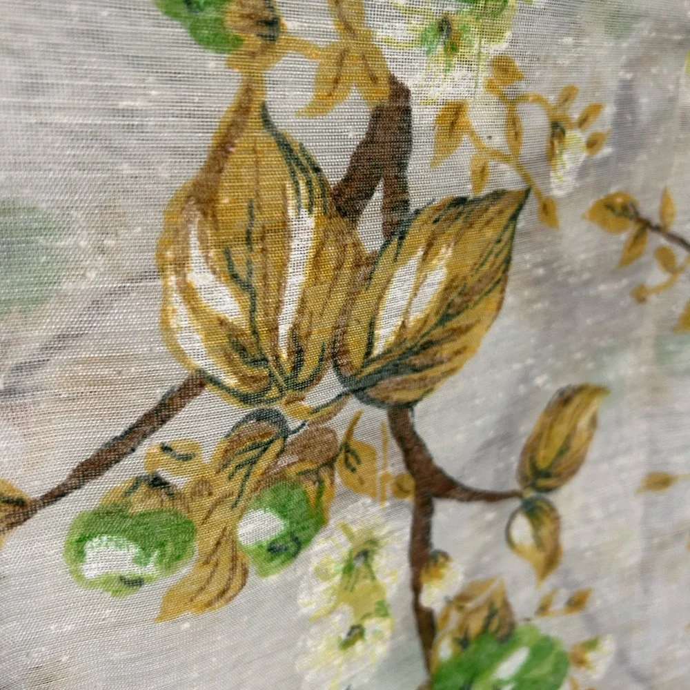 Pair vintage early 70’s floral curtains